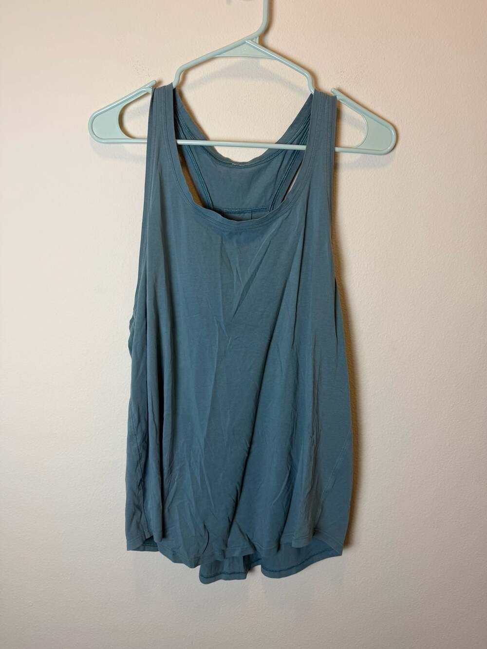 Lululemon Tank Top Pleated Blue Green